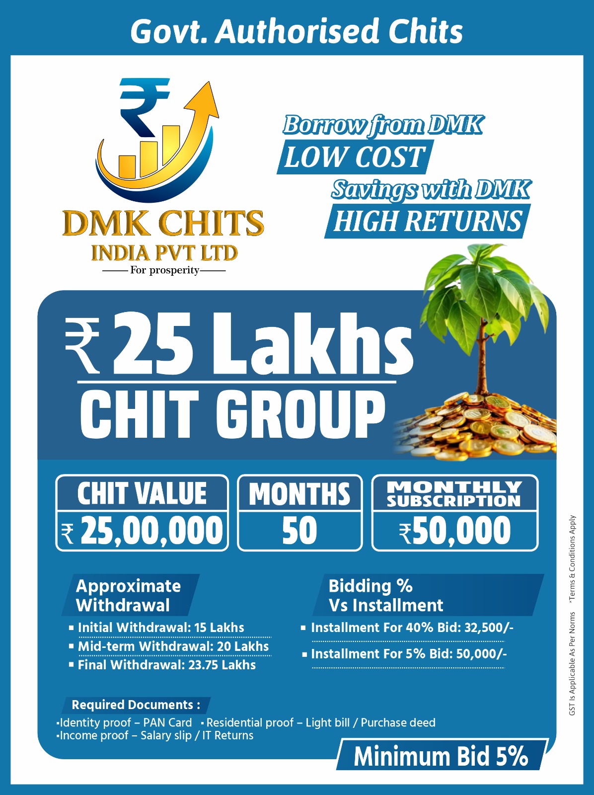 ₹25 Lakhs (50 Months) Chit Group - English